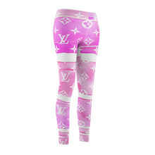 Load image into Gallery viewer, Ladie&#39;s Inspired Red Watercolor Casual Leggings
