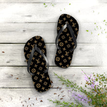 Load image into Gallery viewer, Brown LV Flip Flops
