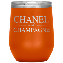 Load image into Gallery viewer, Chanel and Champagne Wine Tumbler
