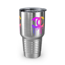 Load image into Gallery viewer, Multi-Colored Print CC Drip Logo, 30oz Tumbler

