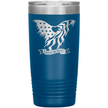 Load image into Gallery viewer, In God We Trust, American Eagle and Flag, 20oz Tumbler
