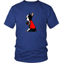 Load image into Gallery viewer, Boston Terrier I Love Mom Tattoo Dog Unisex Tee
