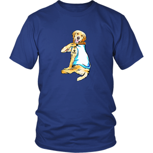 Golden Retriever I Love Mom Tattoo Dog Unisex Tee