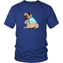 Load image into Gallery viewer, Pug I Love Mom Tattoo Dog Unisex Tee

