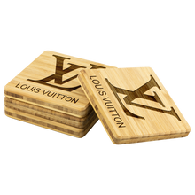 Load image into Gallery viewer, LV Logo Bamboo Coasters
