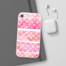 Load image into Gallery viewer, Inspired Red Watercolor Flexi Phone Case
