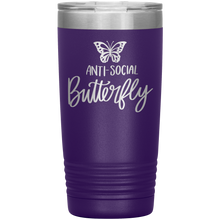 Load image into Gallery viewer, Anti-Social Butterfly, 20oz Tumbler
