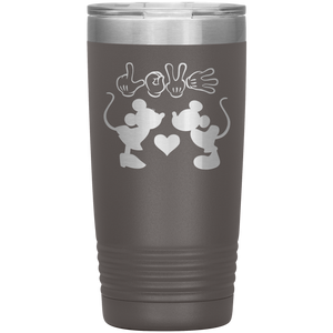 Mickey and Minnie Love, 20oz Tumbler