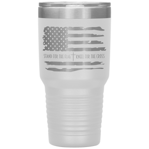 Stand for the Flag Kneel for the Cross, 30oz Tumbler