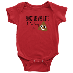 Sorry We are Late, Onesie