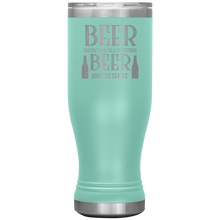 Load image into Gallery viewer, Beer Doesn&#39;t Ask Silly Questions, 20oz Boho Tumbler
