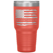 Load image into Gallery viewer, Stand for the Flag Kneel for the Cross, 30oz Tumbler
