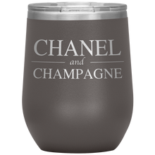 Load image into Gallery viewer, Chanel and Champagne Wine Tumbler
