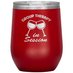 Group Therapy In Session, Wine Tumbler