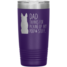 Load image into Gallery viewer, German Shepherd Dad Thanks For Picking Up My Poop, 20oz Tumbler
