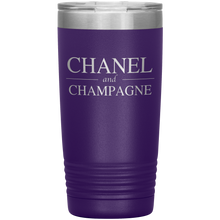 Load image into Gallery viewer, Chanel and Champagne, 20oz Tumbler
