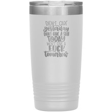 Load image into Gallery viewer, Didn&#39;t Care Yesterday, Don&#39;t Give a Shit Today, 20oz Tumbler
