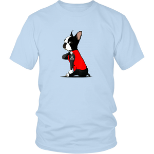 Boston Terrier I Love Mom Tattoo Dog Unisex Tee