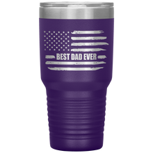 Load image into Gallery viewer, Best Dad Ever, Distressed Flag, 30oz Tumbler
