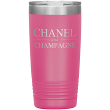Load image into Gallery viewer, Chanel and Champagne, 20oz Tumbler
