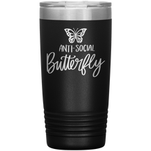 Load image into Gallery viewer, Anti-Social Butterfly, 20oz Tumbler
