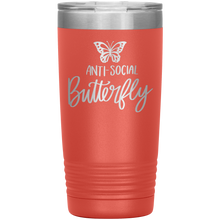 Load image into Gallery viewer, Anti-Social Butterfly, 20oz Tumbler
