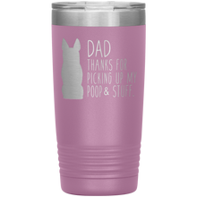 Load image into Gallery viewer, German Shepherd Dad Thanks For Picking Up My Poop, 20oz Tumbler
