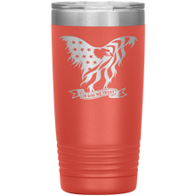 Load image into Gallery viewer, In God We Trust, American Eagle and Flag, 20oz Tumbler
