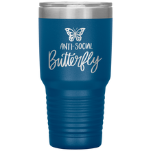 Load image into Gallery viewer, Anti-Social Butterfly, 30oz Tumbler
