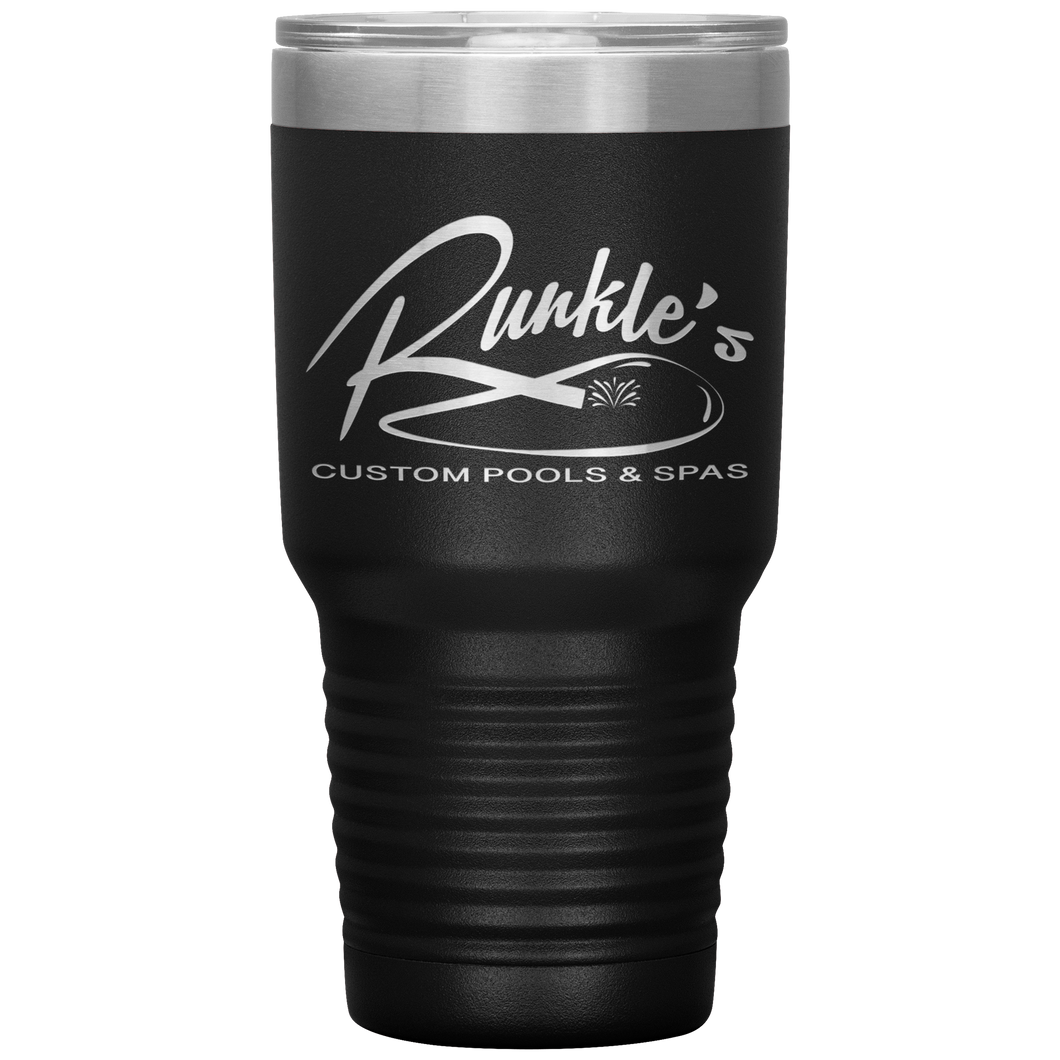 Runkle's Custom Pools & Spas, 30oz Custom Tumbler