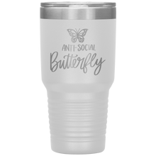 Load image into Gallery viewer, Anti-Social Butterfly, 30oz Tumbler
