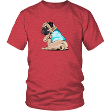 Load image into Gallery viewer, Pug I Love Mom Tattoo Dog Unisex Tee
