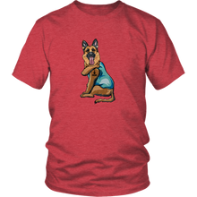 Load image into Gallery viewer, German Shepherd I Love Mom Tattoo Unisex Tee
