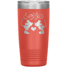 Load image into Gallery viewer, Mickey and Minnie Love, 20oz Tumbler
