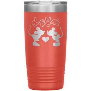 Mickey and Minnie Love, 20oz Tumbler